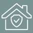 home icon with heart symbol representing love and comfort for families in a cozy space six features for a happy home